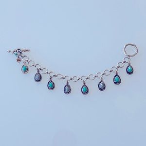 Lucky Brand Turquoise Charm Bracelet